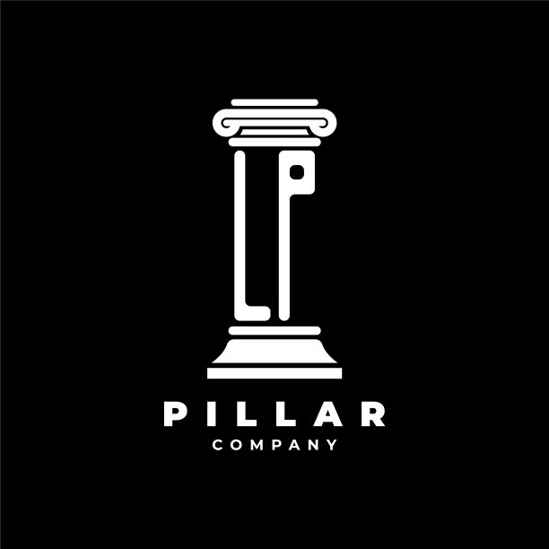 Lp字母柱状风格图片下载