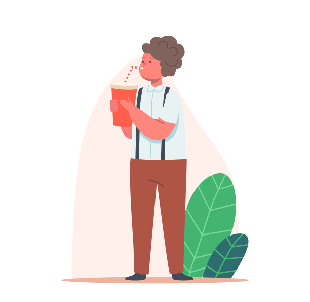 小孩喝水或喝汽水，小男孩喝图片下载