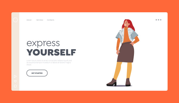 时尚女装时装登陆页面图片下载