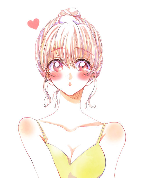 可爱的小嘴巴女人图片下载