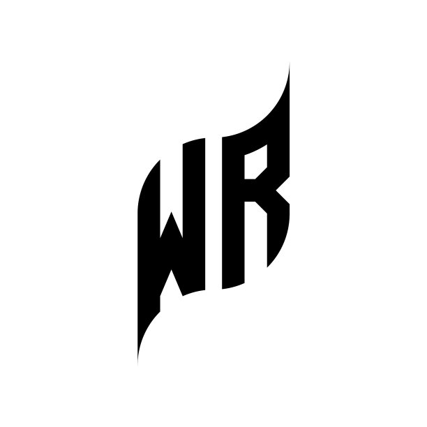 Wr标志字母组合设计模板图片下载