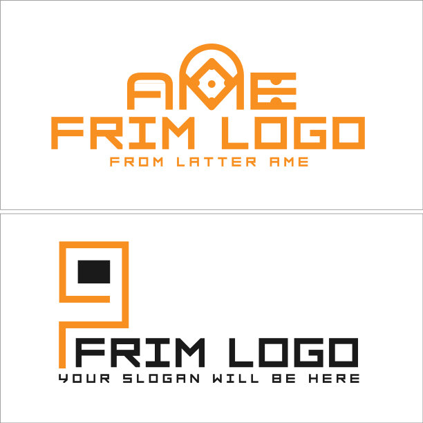 摄影镜头相机字唛标志设计图片下载