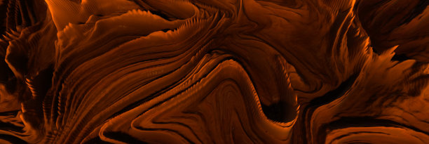 神奇的世界。超现实主义的景观。抽象的奇幻背景。三维演示图片下载