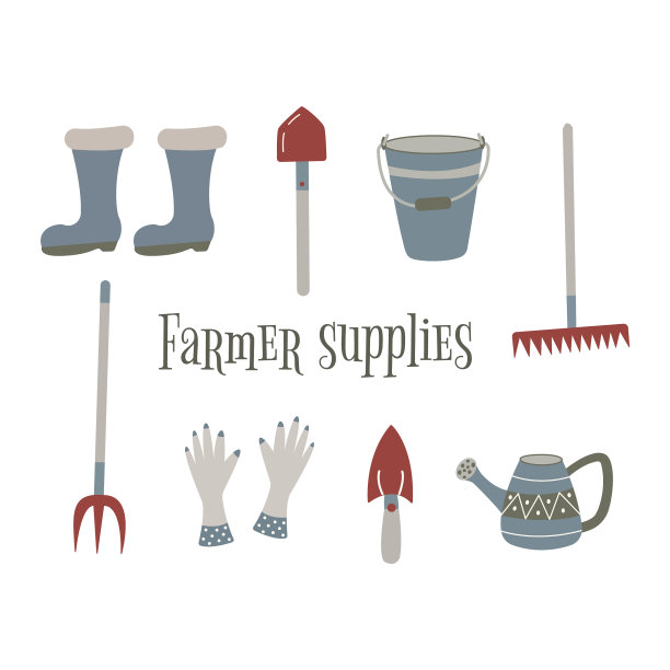 农场用品是手绘的图片下载