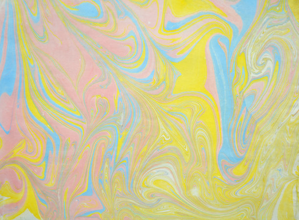 近距离观察原始抽象ebru大理石油画画布上。纹理垃圾背景，大理石纹艺术现代艺术，当代。书刊装帧中的书写面、尾纸。图片下载