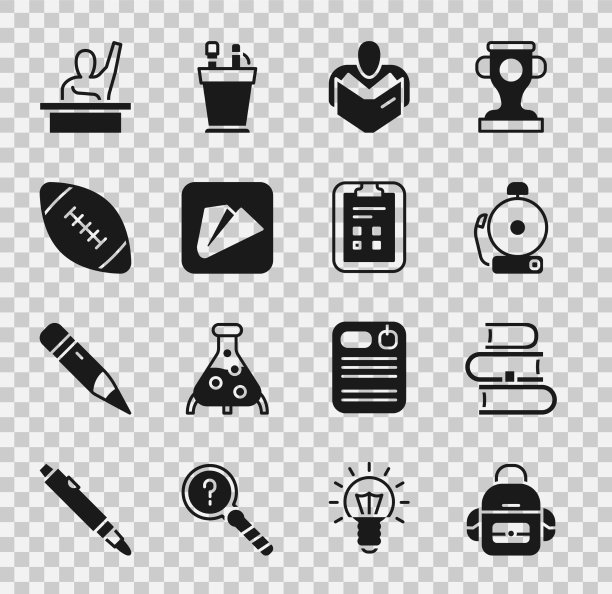 设置学校背包书响铃人图片下载