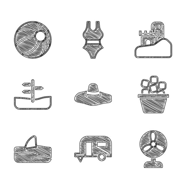 设置优雅的女人帽子房车露营拖车图片下载