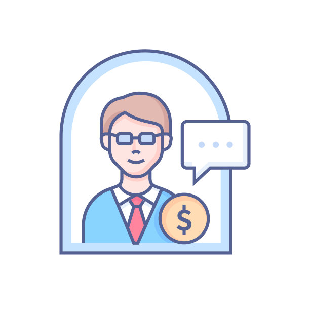 财务顾问——现代线条设计风格图片下载