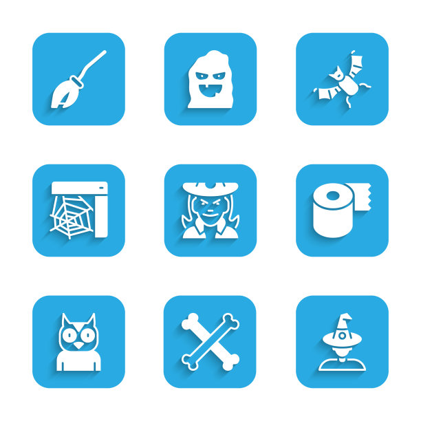 巫婆交叉骨头厕纸卷猫头鹰图片下载