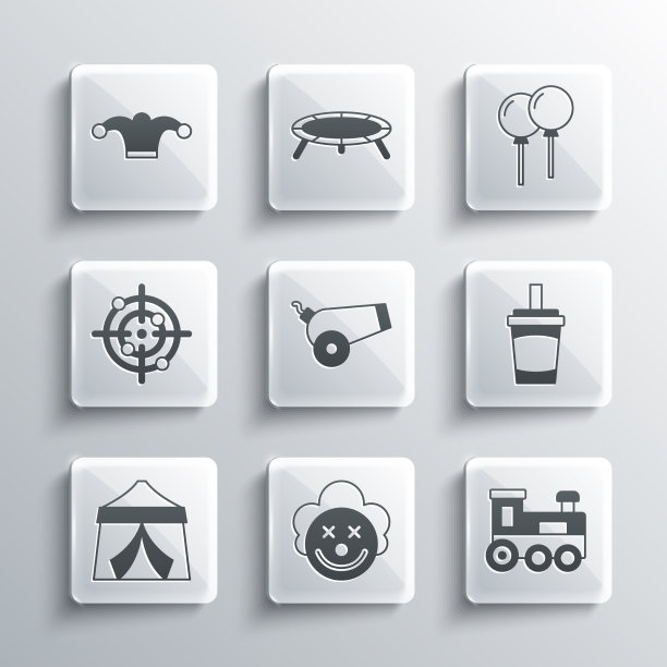 设置小丑头玩具火车纸玻璃与水图片下载