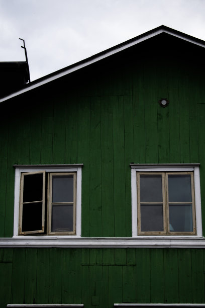 绿色木房子图片下载