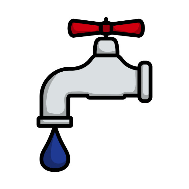 带阀门的管道图标图片下载