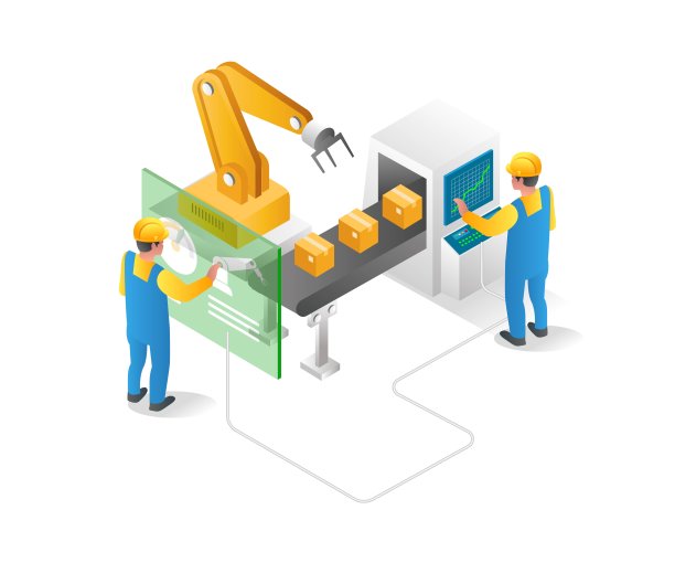 平面等距概念说明。纸板包装操作符图片下载