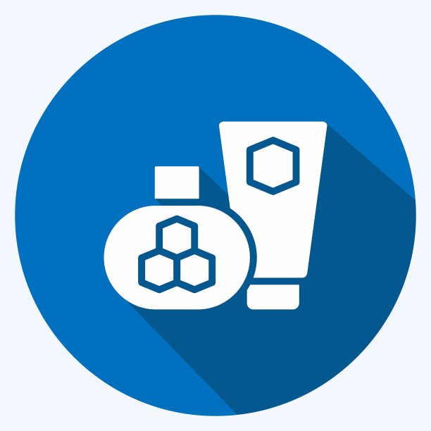 图标蜜蜂产品。适合蜜蜂农场使用。长长的阴影风格。简单的设计可编辑。设计模板向量。简单的说明图片下载