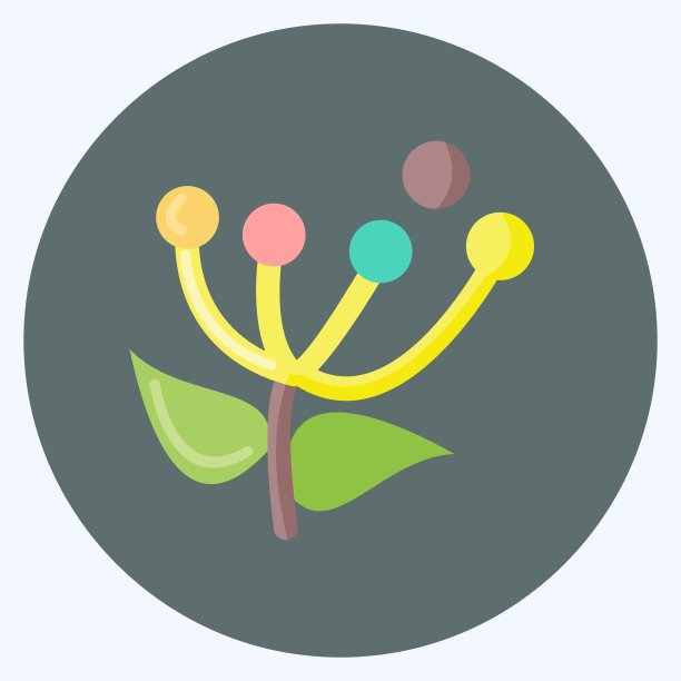 图标花粉。适合蜜蜂农场使用。平的风格。简单的设计可编辑。设计模板向量。简单的说明图片下载