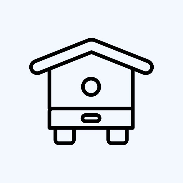 图标蜂巢。适合蜜蜂农场使用。行风格。简单的设计可编辑。设计模板向量。简单的说明图片下载