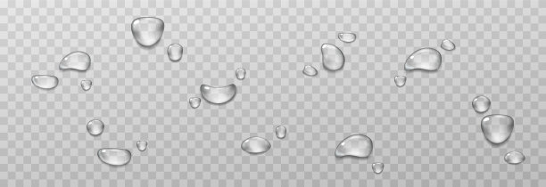 一大片透明的水滴图片下载