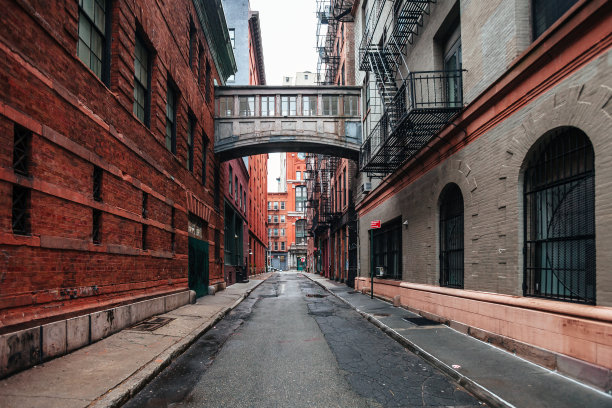 纽约市翠贝卡区小巷图片下载