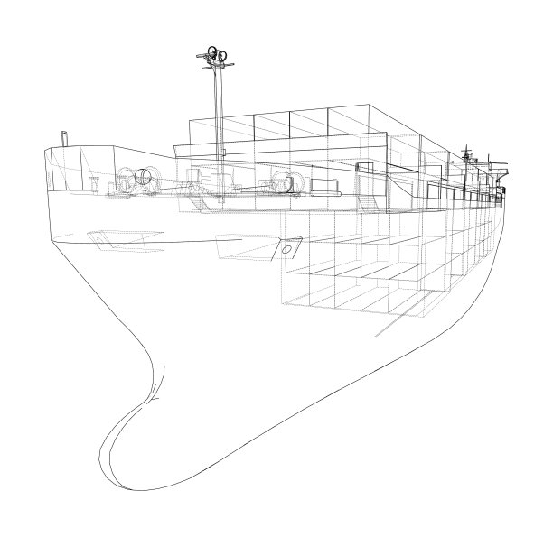 集装箱货船图片下载