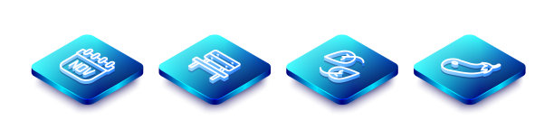 设等距线十一月日历秋凳图片下载