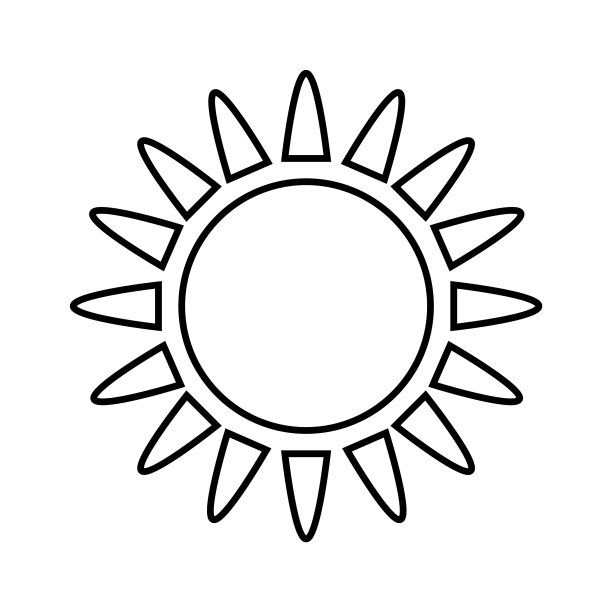 太阳图标图片下载