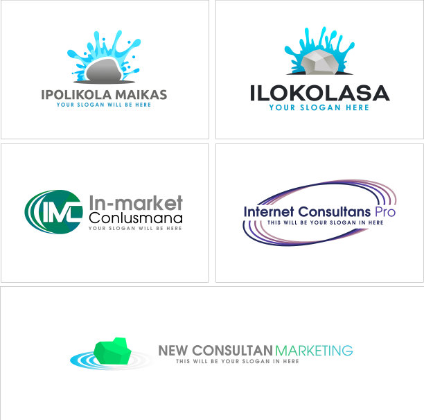 网络营销顾问图标标志设计图片下载