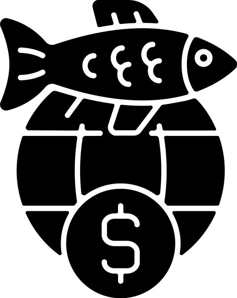 国际渔业贸易许可黑色象形文字图片下载