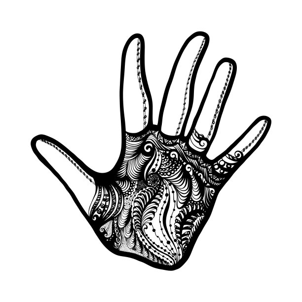 抽象的手图片下载