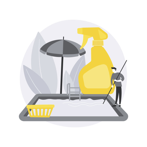 游泳池和室外清洁的抽象概念图片下载