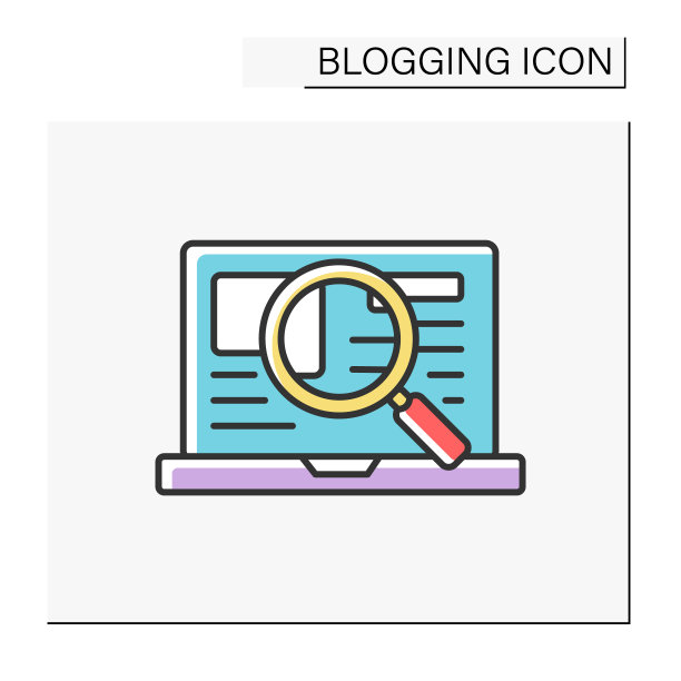 内容搜索彩色图标图片下载