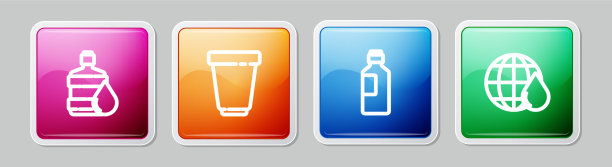 设置线大瓶与干净的水过滤器图片下载