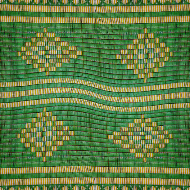 米色和绿色的传统安纳托利亚编织图案和设计图片下载