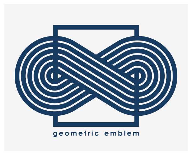 抽象几何无限形孤立标志图片下载