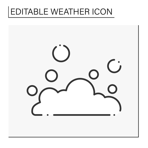 沙尘暴线图标图片下载