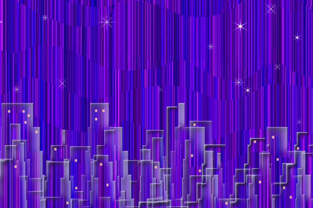 抽象的城市剪影图片下载