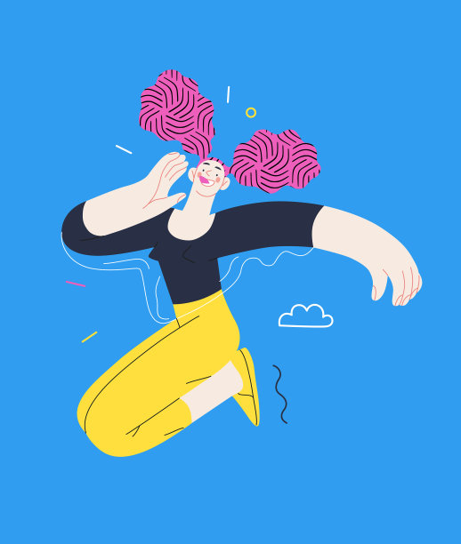 幸福——快乐的人在空中跳跃图片下载