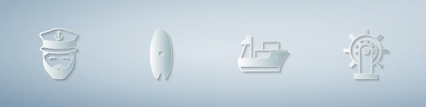 设置船长船冲浪板货物和船图片下载