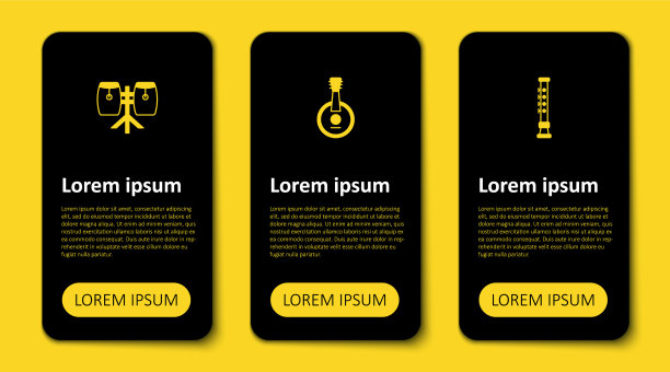 设置长笛班卓琴和康加鼓业务图片下载