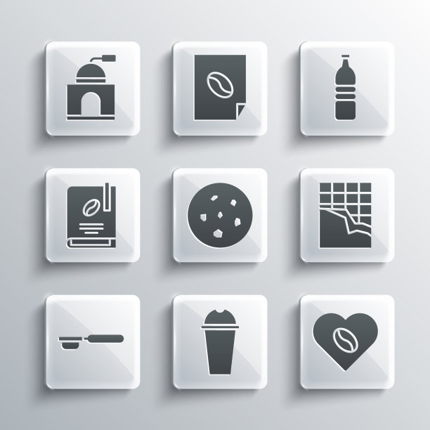 为奶昔咖啡爱好者设置巧克力棒图片下载