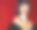 时尚模特与红色唇膏。亚洲女性美人与黑色鲍勃发型在红色背景。优雅的淑女脸肖像与白色马蹄莲百合。时尚女性短发。中国漂亮的女孩图片下载