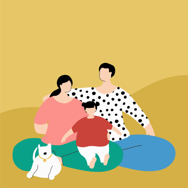 一家人坐在沙发上图片下载