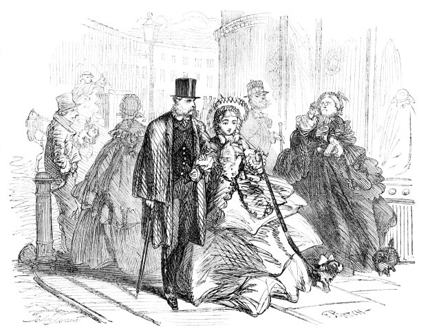 遛狗,维多利亚时代的风格图片下载