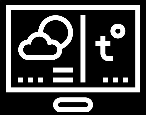 温控器调节系统字形图标图片下载