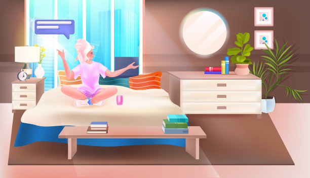 女人与聊天泡泡语音在线交流图片下载