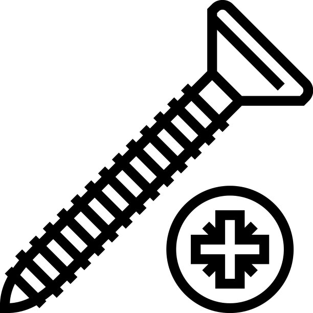 木螺丝线图标图片下载