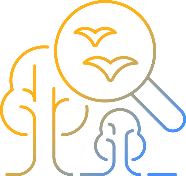 环境科学渐变线性图标图片下载