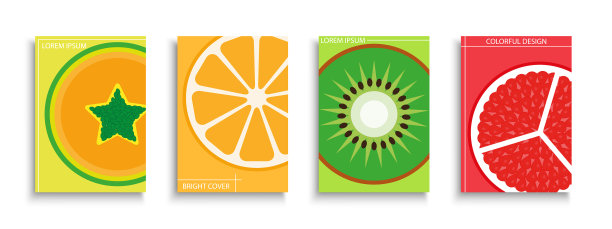 一套丰富多彩的夏季海报模板图片下载