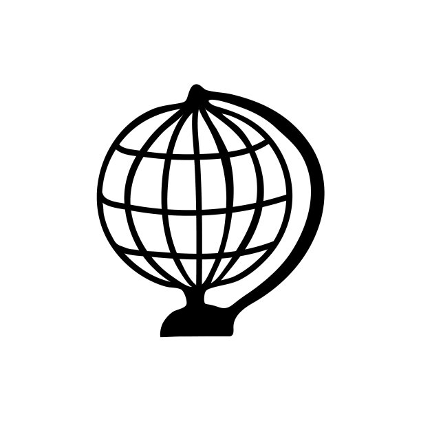手绘涂鸦风格地球地球仪在孤立图片下载