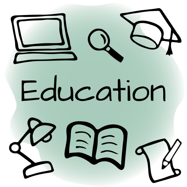 手绘教育设计设置涂鸦风格图片下载