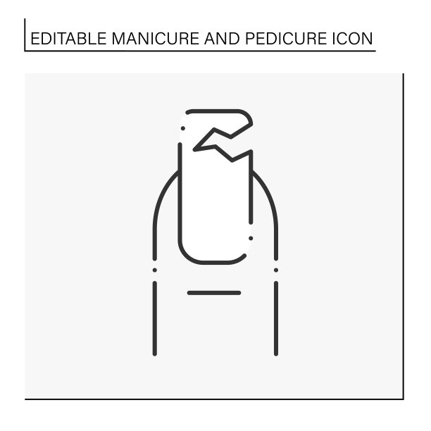 指甲线断裂图标图片下载